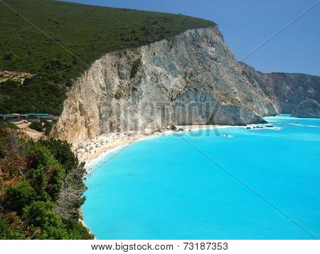 Porto Katsiki beach at Lefkada island, Greece