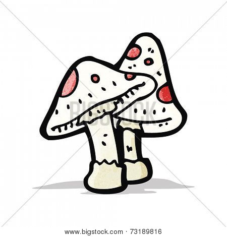 cartoon toad stools