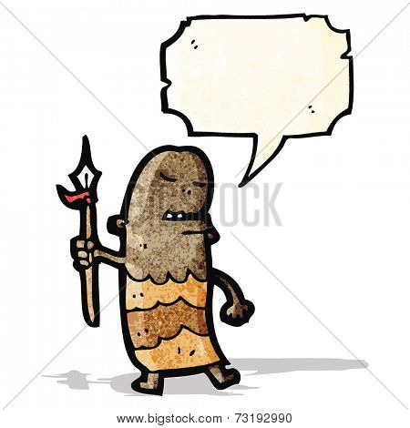 cartoon tribesman