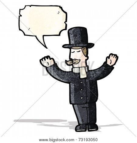 cartoon upper class man