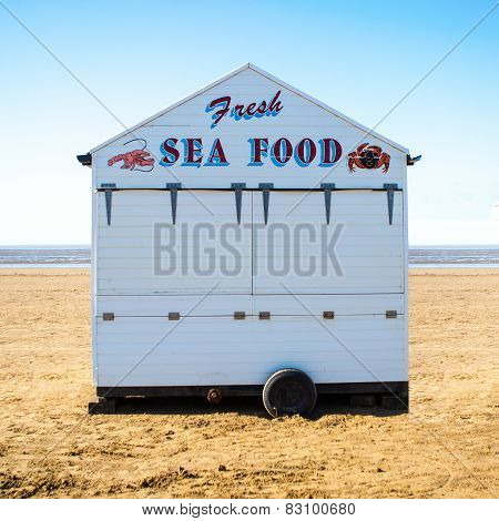 Sea Food Stall on Weston Super-Mare-Beach