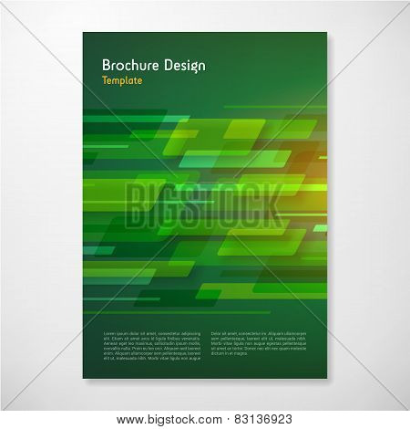 Modern Vector Shape Abstract Brochure Report Design Template