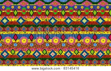 Ukrainian National Traditional Shirt Pattern Isolated
