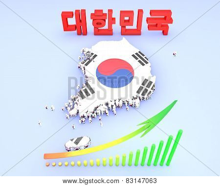 Map Illustration Of South Korea