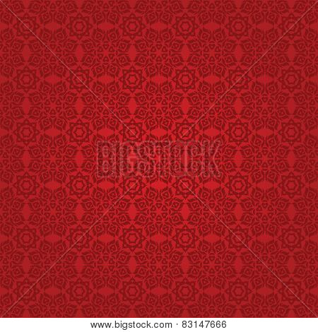 Eastern red fabric with ornament