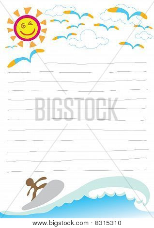 Beach Theme Letter Vector &amp; Photo (Free Trial) | Bigstock