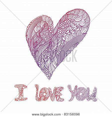 Happy Valentines Day Vector Card