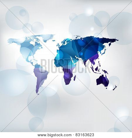 Vector Edgy World Map
