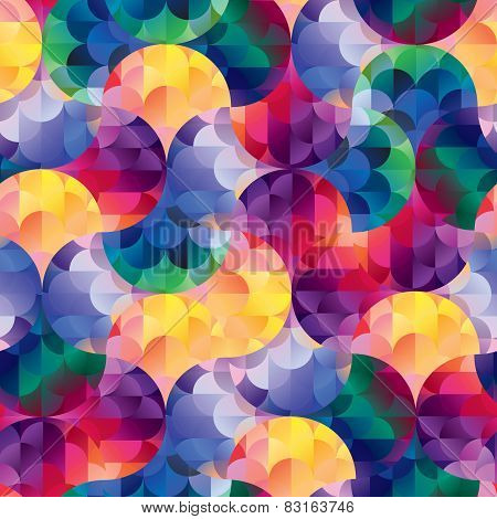 Seamless Mosaic Vector Pattern