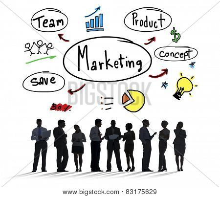 Marketing Strategy Team Business Commercial Advertising Concept