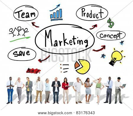 Marketing Strategy Team Business Commercial Advertising Concept