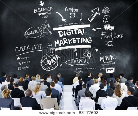 Digital Marketing Branding Strategy Online Media Concept
