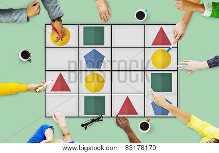 Sudoku Puzzle Problem Solving Leisure Games Concept