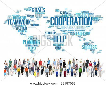 Coorperation Business Coworker Planning Teamwork Concept