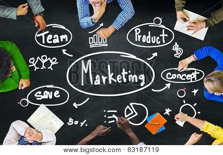 Marketing Strategy Team Business Commercial Advertising Concept