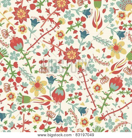 Vector Seamless Floral Pattern