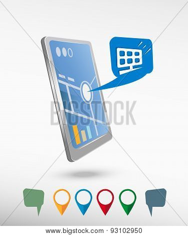 Solar Panel And Perspective Smartphone Vector Realistic