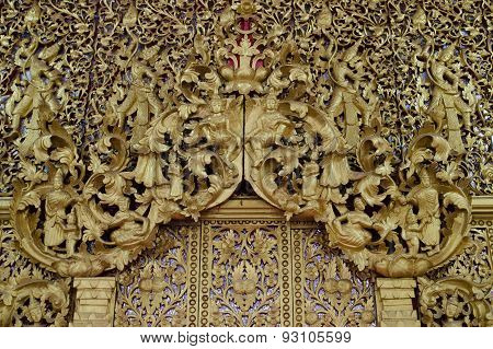 Thailand wood carving