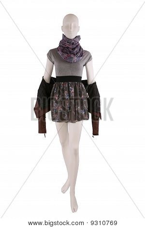 Roupa moda em um manequim