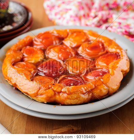 Peach And Thyme Tart Tatin