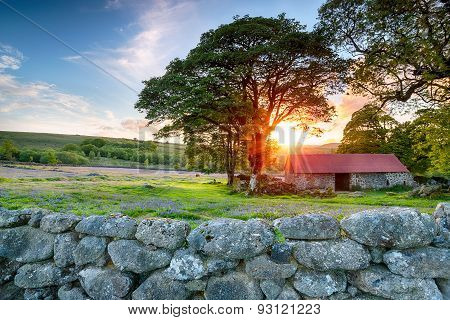 Sunset Over Emsworthy Barn