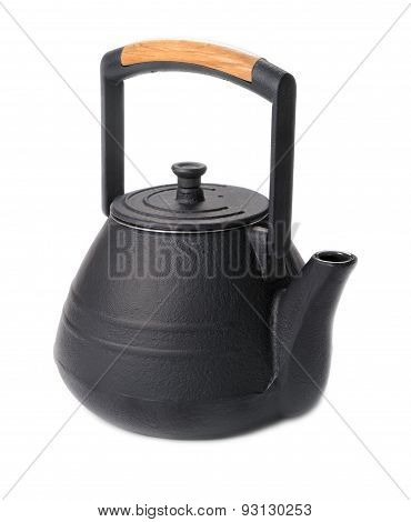 Teakettle of cast iron
