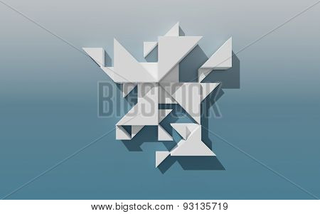 Abstract 3D Geometrical Design