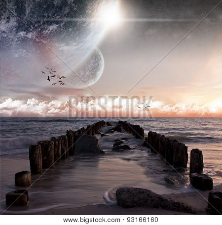 Beach Planet Landscape