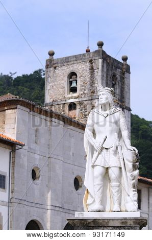 Statue Of King Silo In Pravia