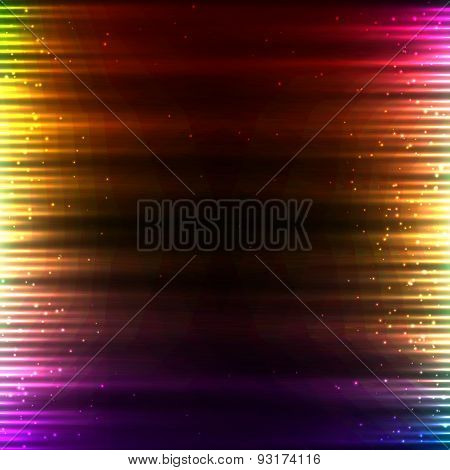 Pink shining technology lights sound background