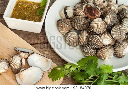Boil Blood Cockle Seafood