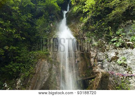 Falls In Mountains