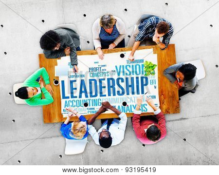 Leadership Boss Management Coach Chief Global Concept