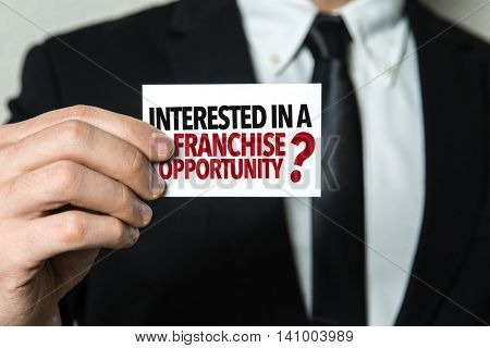 Interest in a Franchise Opportunity?