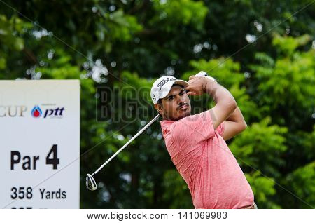 CHONBURI - JULY 31 : Gaganjeet Bhullar of India in King's Cup 2016 at Phoenix Gold Golf & Country Club Pattaya on July 31 2016 in Chonburi Thailand.