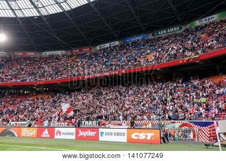 Interior View Of The Full Amsterdam Arena Stadium