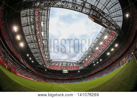Interior View Of The Full Amsterdam Arena Stadium