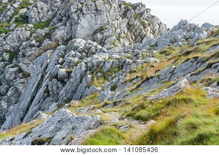 coastal scenery at the crozon peninsula in Brittany
