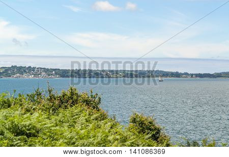 coastal scenery at the crozon peninsula in Brittany