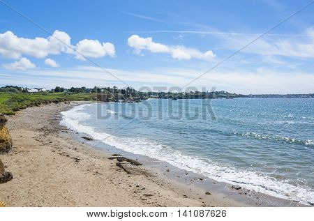 coastal scenery at the crozon peninsula in Brittany