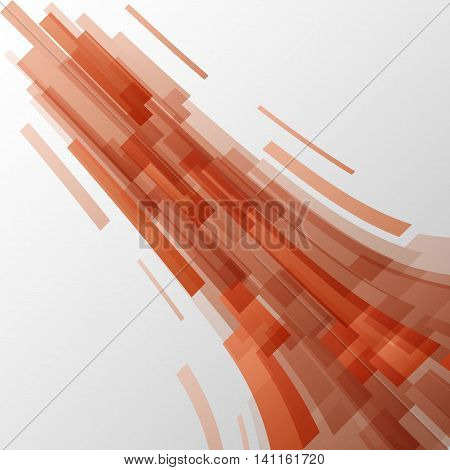 Abstract orange elements technology background, stock vector