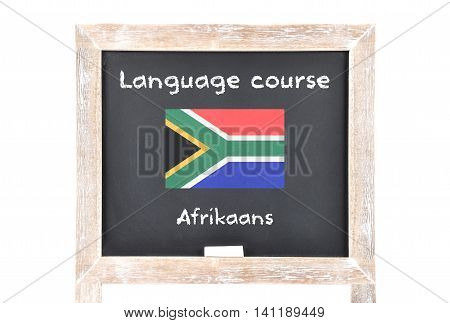 Language Course With Flag On Board