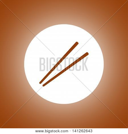 Chopsticks Flat Icon For Food Apps And Websites.