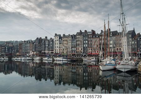 Cozy Touristic French Honfleur Town;