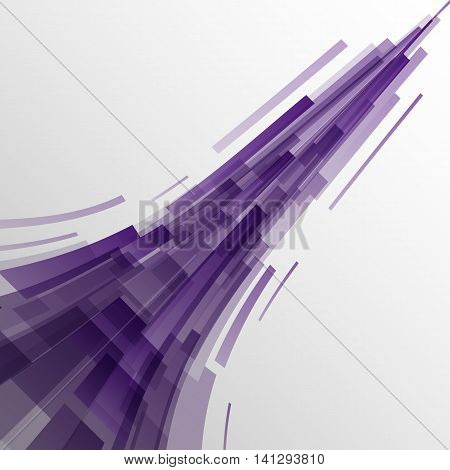 Abstract violet rectangles technology background, stock vector