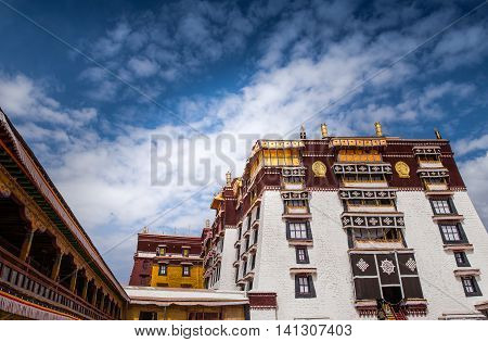 A residential building in Potala palace, Lhasa, Tibet