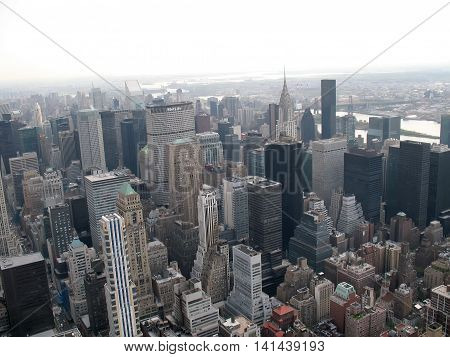 Aerial view on the New York city