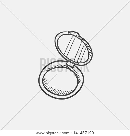Powder box sketch icon for web, mobile and infographics. Hand drawn vector isolated icon. 