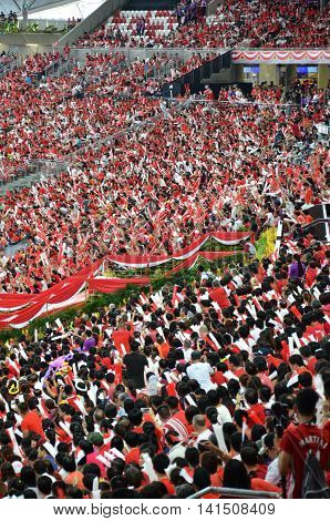 National Day Parade Rehearsal 2016 In Singapore