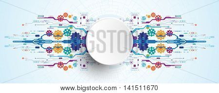 Vector abstract background shows the innovation of technology and technology concepts.
Can be applied to your businesses.